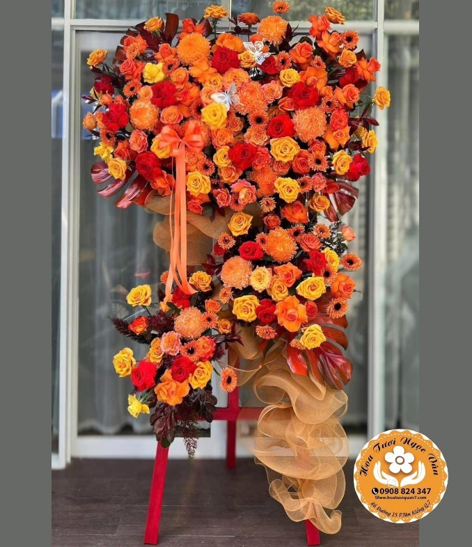 Kệ Hoa Chúc Mừng "Ngọn Lửa Nhiệt Huyết"