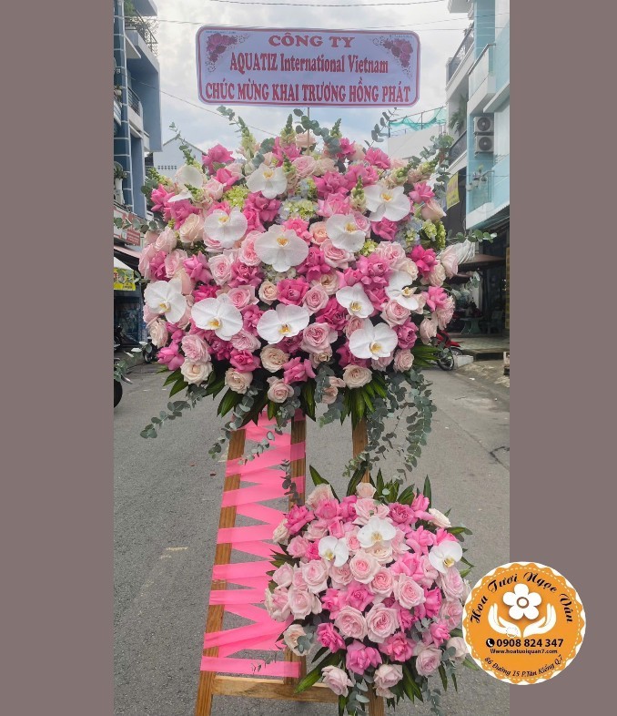 Kệ Hoa Khai Trương Khởi Đầu Hoàn Mỹ