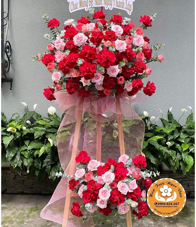 Kệ Hoa Mừng Kỷ Niệm Vững Bước Vươn Xa
