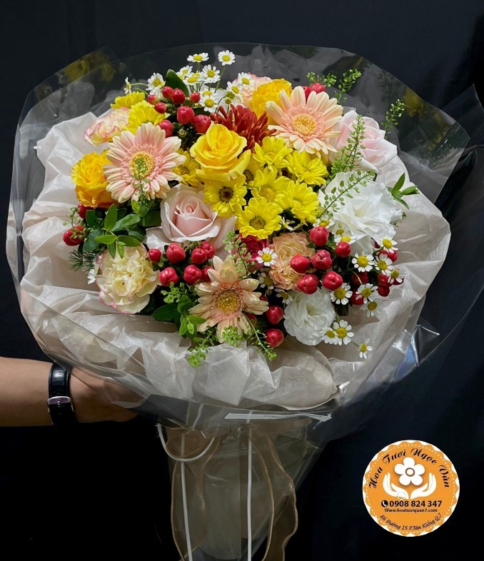 Bó Hoa "Tia Nắng Rạng Ngời"