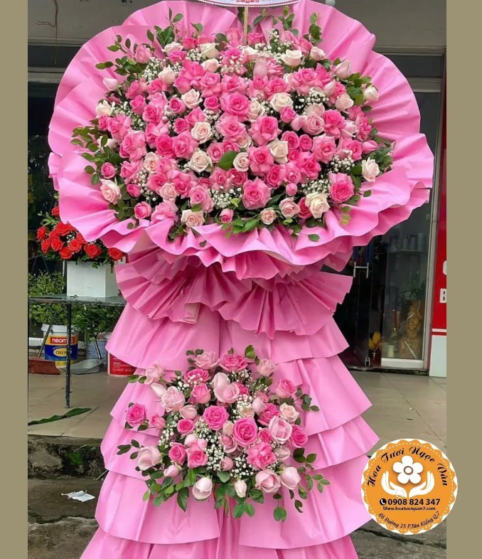 Kệ Hoa Chúc Mừng Kiêu Kỳ