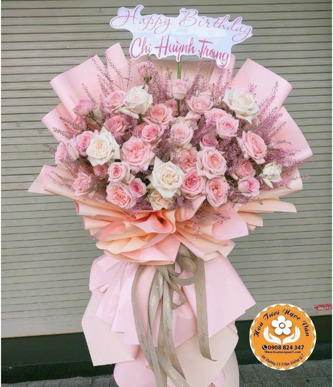 Bó hoa Hồng Pastel - Gửi Ngàn Yêu Thương