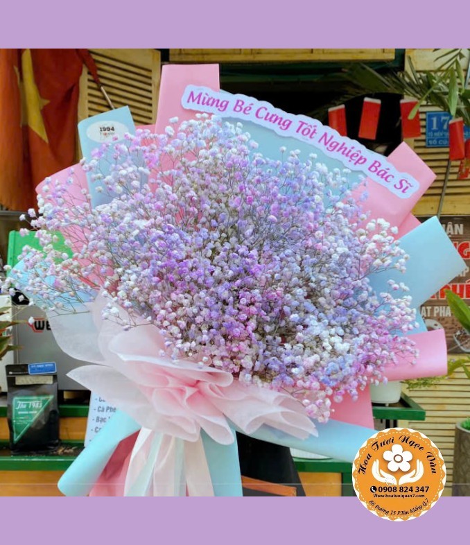 Bó Hoa Tốt Nghiệp 'Cầu Vồng Ước Mơ'