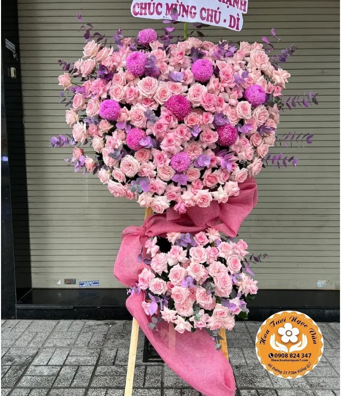 Kệ Hoa Chúc Mừng "Thịnh Vượng Như Ý"