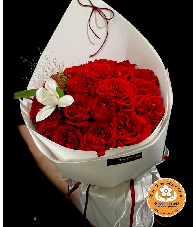 Bó hoa Trái Tim Nồng Cháy