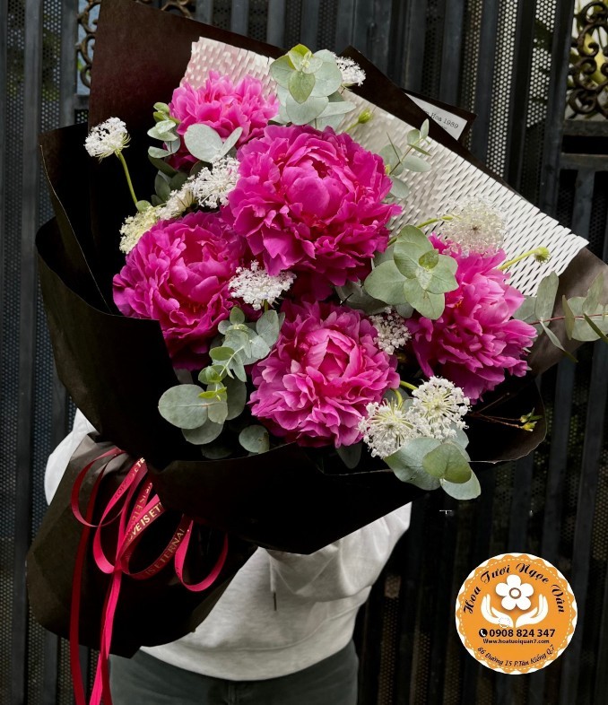 Bó Hoa Mẫu Đơn "Tình Yêu Vĩnh Cửu"