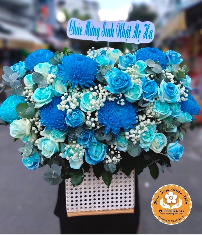 Giỏ Hoa Tặng Mẹ - Lam Ngọc An Yên