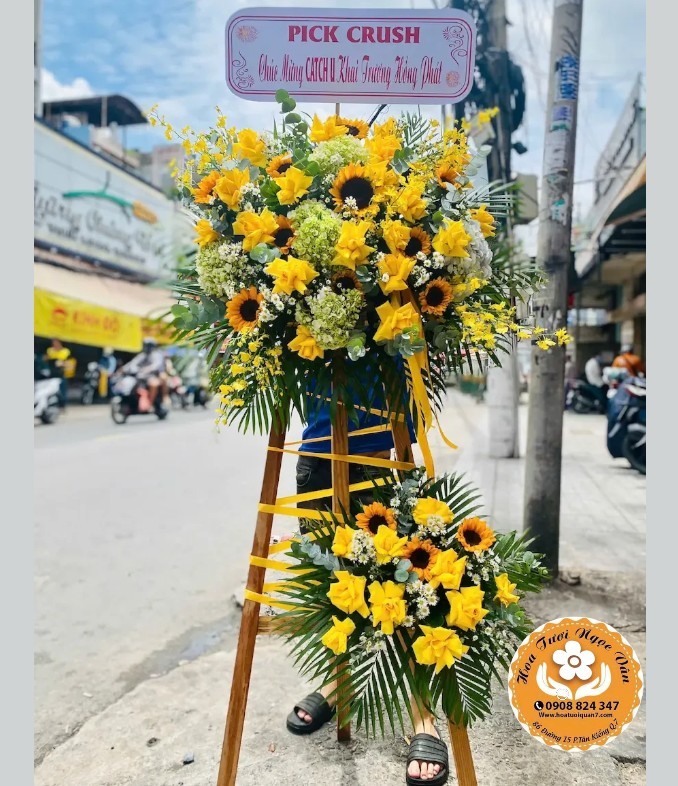 Kệ Hoa Khai Trương Bình Minh Rạng Rỡ