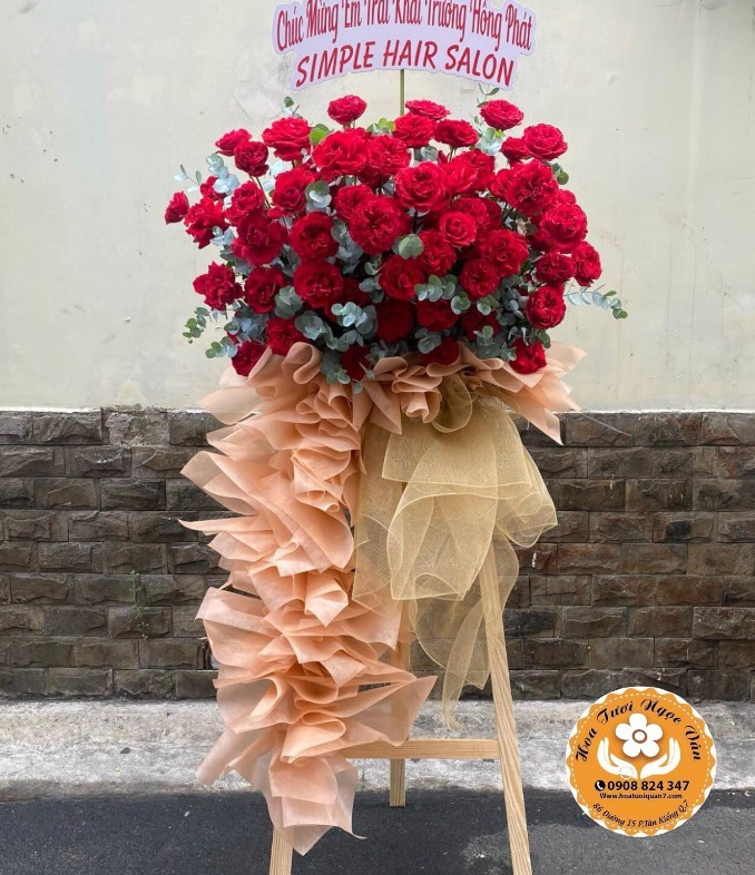 Kệ Hoa Khai Trương Phong Cách