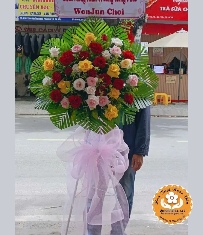 Kệ Hoa Chúc Mừng Vạn Sự Như Ý