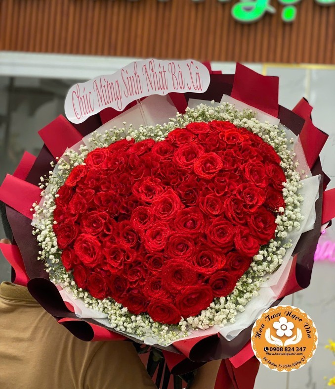 Bó Hoa Trái Tim - Tình Yêu Vĩnh Cửu